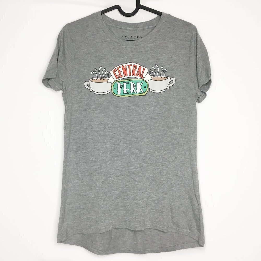 FRIENDS TV Show Central Perk Cafe Coffee Graphic Tee in Gray Size Small